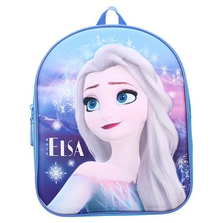 Sac à dos enfant la reine des neiges ii 3d elsa – paillettes – disney Bleu 2 - vertbaudet enfant 