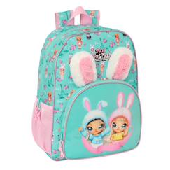 Sac à dos enfant fille en tissu imprimé cartoon oreilles de lapin na ! Na ! Na ! Surprise  - vertbaudet enfant
