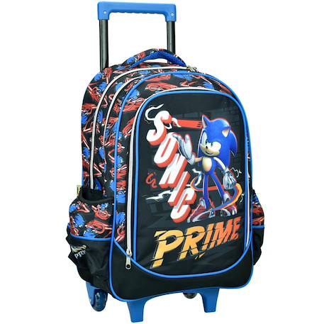 Sac à dos trolley sonic prime 46 cm pour lécole primaire Noir / bleu / blanc 1 - vertbaudet enfant 