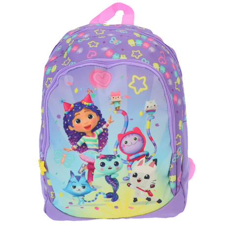 Sac à dos 1 compartiment gabby et la maison magique party 38 cm Violet 2 - vertbaudet enfant 