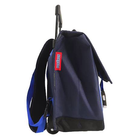 Cartable à roulettes polyester team pikachu pokemon Bleu marine 4 - vertbaudet enfant 