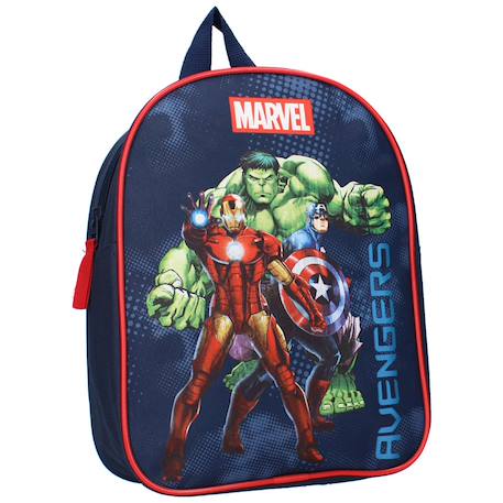 Sac à dos garçon avengers imprimé marvel en textile résistant Bleu marine 1 - vertbaudet enfant 