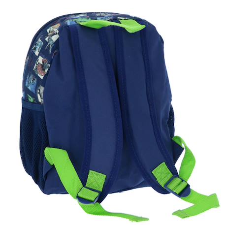 Sac à dos maternelle garçon t?rex 3d en matériaux résistants Bleu marine/orange fluo 4 - vertbaudet enfant 
