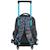 Trolley scolaire garçon base plastique moulée loup animal planet 45 cm Noir / bleu / blanc 2 - vertbaudet enfant 