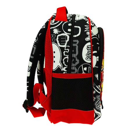 Sac à dos maternelle emoji avec dos rembourré 30 cm Blanc / rouge / noir 2 - vertbaudet enfant 