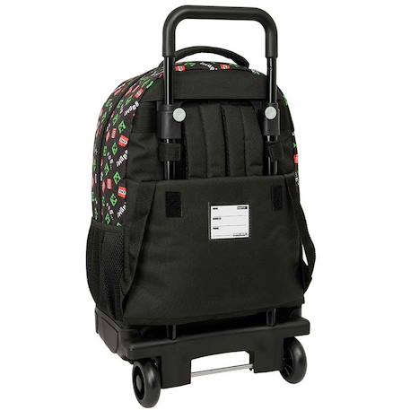 Sac à dos à roulettes minecraft creeper 45 cm trolley haut de gamme Multicolore 2 - vertbaudet enfant 