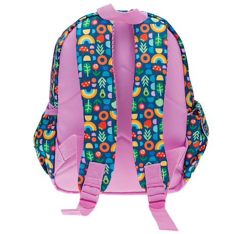 Sac à dos maternelle fille imprimé arc-en-ciel en tissu synthétique fisher-price Bleu / rose / clair / gris 3 - vertbaudet enfant 