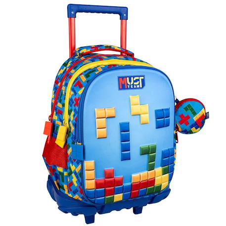Garçon-Accessoires-Cartable, trousse-Trolley sac à dos à roulettes must team 3 compartiments 45 cm