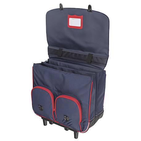 Sac à dos à roulettes aaron 2025 41 cm – 2 compartiments Bleu / rouge / noir 2 - vertbaudet enfant 
