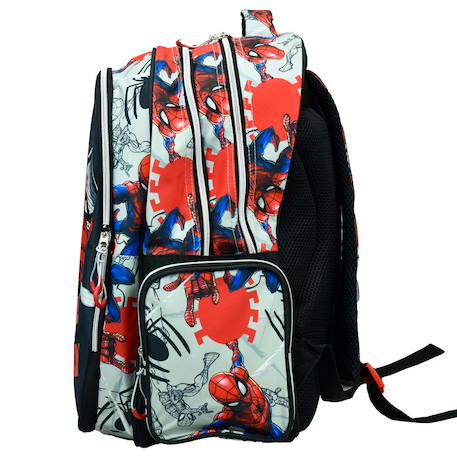 Sac à dos scolaire spiderman wall 43 cm Bleu / rouge / noir 4 - vertbaudet enfant 
