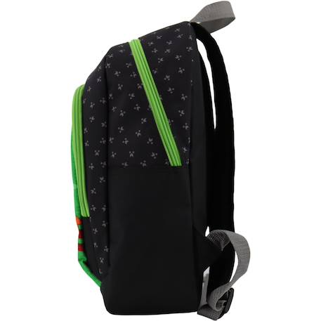 Sac à dos scolaire garçon imprimé creeper qualité supérieure minecraft Noir / vert 4 - vertbaudet enfant 