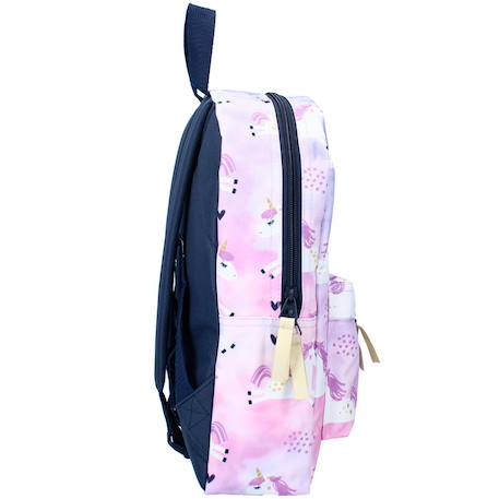 Sac à dos maternelle fille licorne arc-en-ciel milky kiss 33 cm Blanc / gris / anthracite 2 - vertbaudet enfant 