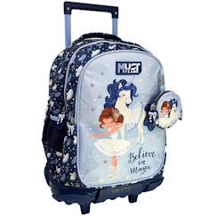 Sac à dos à roulettes fille licorne et ballerine 45 cm  - vertbaudet enfant