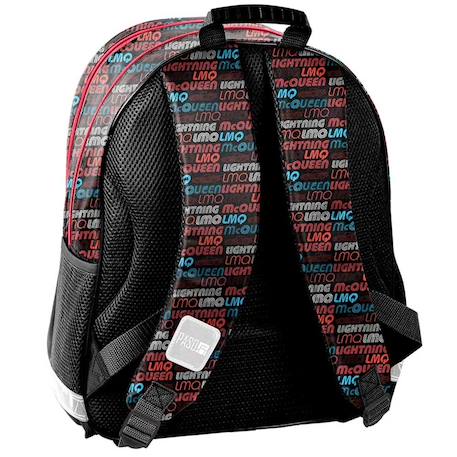 Sac à dos scolaire cars flash mcqueen fast 2 compartiments 38 cm Noir / rouge / blanc 2 - vertbaudet enfant 