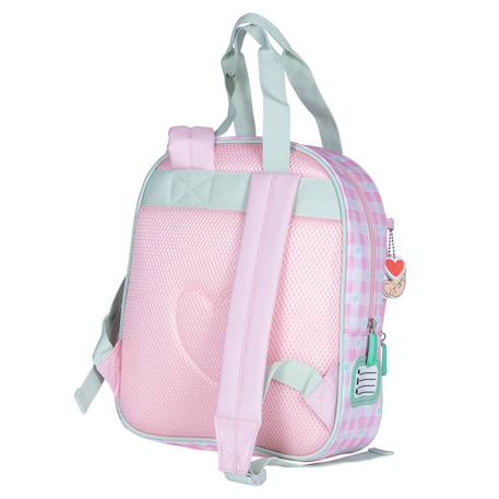 Mini sac à dos fille kip mimi mouse – 30 cm avec led Rose pastel/ transparent 2 - vertbaudet enfant 