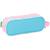 Trousse fille toile 2 compartiments Blanc / rose / bleu 3 - vertbaudet enfant 