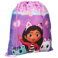 Sac de natation à cordon 44 cm gabby imprimé gabdorable – gabby  - vertbaudet enfant