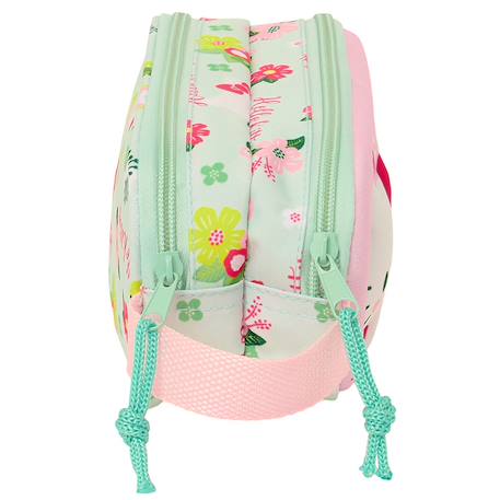 Trousse double zip motif 3d floral hello kitty Blanc / rose / clair 2 - vertbaudet enfant 