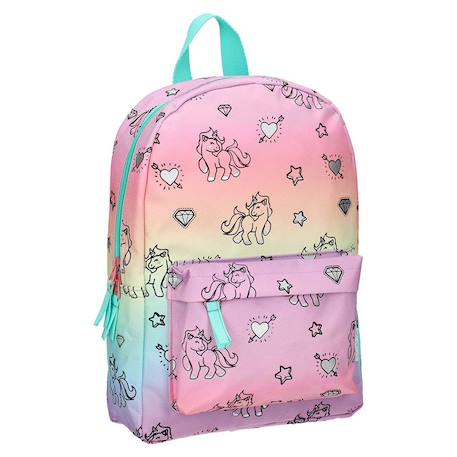 Fille-Accessoires-Cartable, trousse-Sac à dos maternelle licornes milky kiss 33 cm