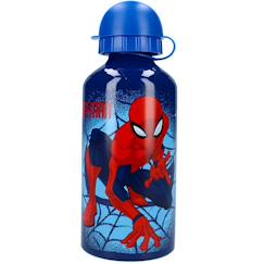 Puériculture-Repas-Gourde aluminium spider-man let’s eat! 500 ml avec poignée