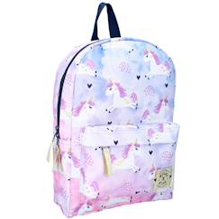 Sac à dos maternelle fille licorne arc-en-ciel milky kiss 33 cm  - vertbaudet enfant