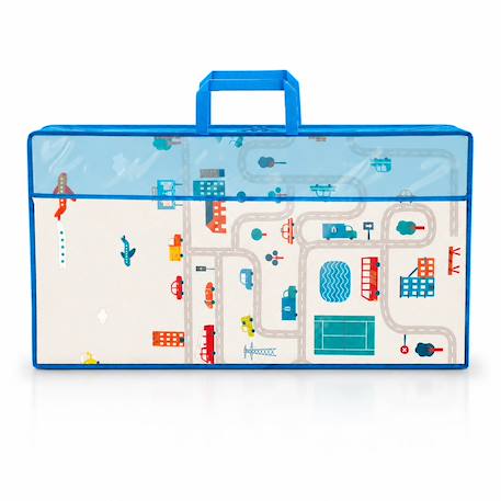 Tapis de jeu 120x180 cm pliable Animaux-ville+Ville-forêt 10 - vertbaudet enfant 