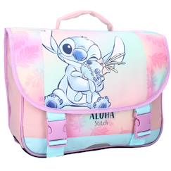 -Sac besace scolaire stitch aloha 38 cm à 2 compartiments