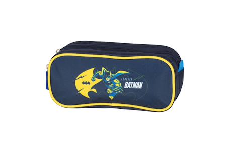 Batman - trousse scolaire enfant - garçon - bleu marine/jaune - 2 compartiments Bleu 2 - vertbaudet enfant 