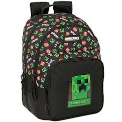 Sac à dos minecraft creeper 42 cm - 2 cpt  - vertbaudet enfant