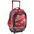Sac à roulettes cars lightning mcqueen – 3 compartiments à zip led Noir / rouge / blanc 1 - vertbaudet enfant 