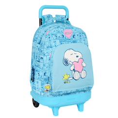 Sac à dos à roulettes snoopy love - trolley 45 cm  - vertbaudet enfant