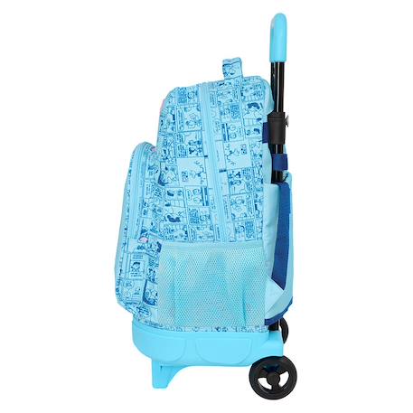 Sac à dos à roulettes snoopy love - trolley 45 cm Multicolore 3 - vertbaudet enfant 