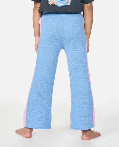 Pantalon surf magic knit fille Cornflower blue 2 - vertbaudet enfant 