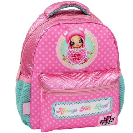Fille-Accessoires-Cartable, trousse-Sac à dos maternelle matelassé pailleté nanana