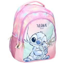 Sac à dos mini lilo & stitch 2 compartiments zippés 44x33x24 cm  - vertbaudet enfant