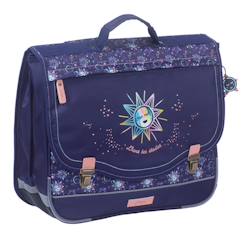 Ettavee- cartable scolaire 38 cm moon - fille - bleu nuit - 2 compartiments  - vertbaudet enfant