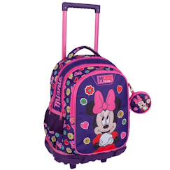 Sac à dos à roulettes fille minnie mouse - trolley scolaire must  - vertbaudet enfant