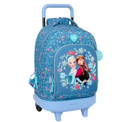 Sac à dos à roulettes reine des neiges sisters 45 cm trolley haut de gamme  - vertbaudet enfant