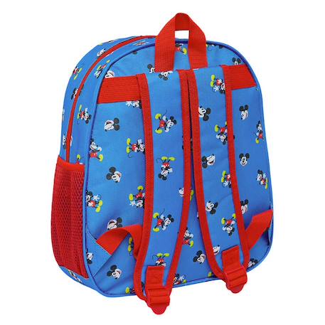 Sac à dos maternelle 3d mickey mouse 33 cm ajustable Bleu / rouge / blanc 3 - vertbaudet enfant 