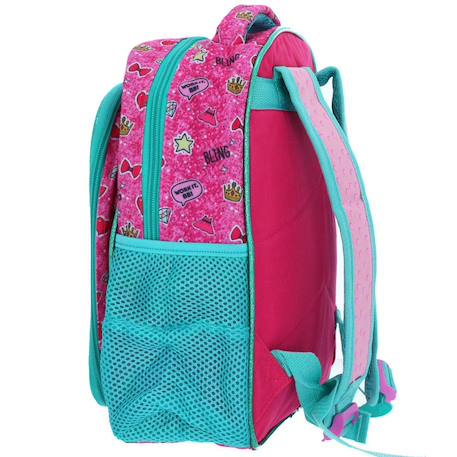Sac à dos maternelle fenêtre pailletée pvc lol surprise Bleu / rose / clair 2 - vertbaudet enfant 