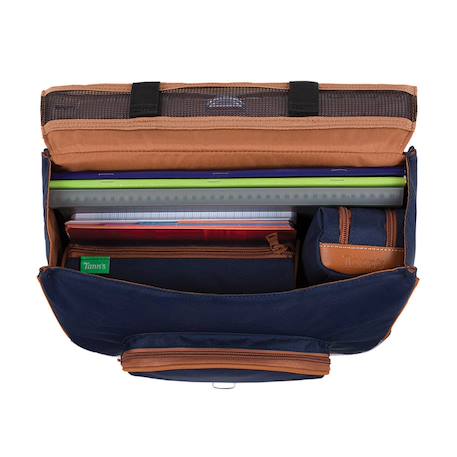 Cartable gaëlle 35 cm les fantaisies Gris / bleu / marine / blanc 4 - vertbaudet enfant 