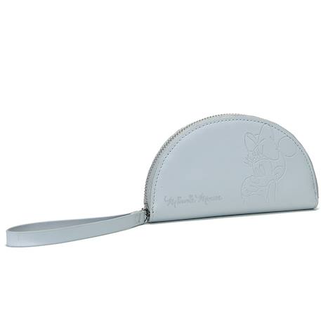 Trousse zippée demi-lune minnie 15 cm avec sangle minnie Argenté 1 - vertbaudet enfant 
