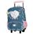 Sac à dos à roulettes 43 cm - motif cheval - generique bella sara Blanc / multicolore+Violet 4 - vertbaudet enfant 