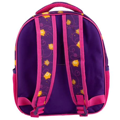 Sac à dos maternelle disney asha en polyester motif personnages 31 x 27 x 10 cm Bleu / violet / gris 2 - vertbaudet enfant 