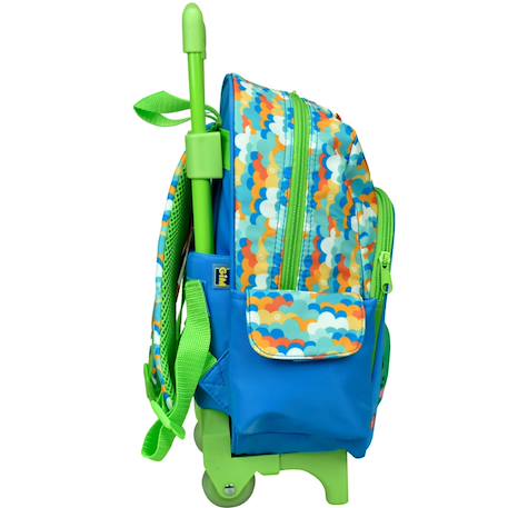 Sac à roulettes maternelle motif grenouille fisher-price 30 cm Bleu / vert / blanc 3 - vertbaudet enfant 