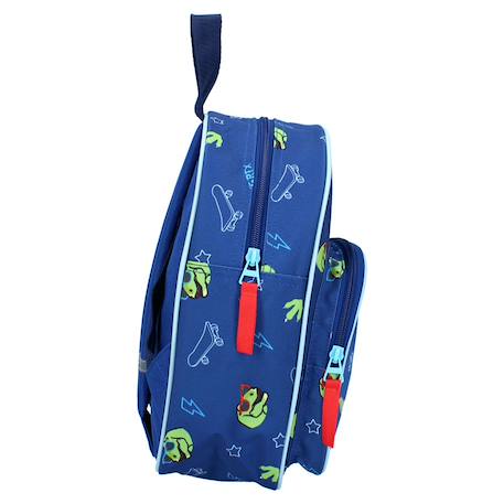 Sac à dos maternelle dinosaure t-rex skate 30 cm Bleu / vert 3 - vertbaudet enfant 