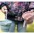 Seau pliable en silicone avec truelle – jouet de jardin et de plage souple et coloré bleu pastel+Light dusty purple+Midnight blue+Sage green+Vert menthe 3 - vertbaudet enfant 