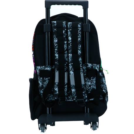Sac à dos roulettes minecraft 46 cm polyester Noir 4 - vertbaudet enfant 