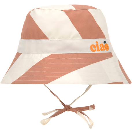 Bob anti-uv à rayures (3-6 mois) Marron 1 - vertbaudet enfant 