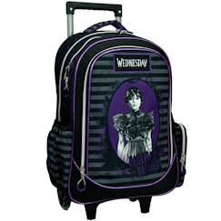 Sac à dos à roulettes - wednesday - enfant  - vertbaudet enfant